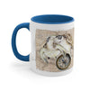 Sea Turtle Vintage Map Compass Love Watercolor Art Accent Coffee Mug 11Oz