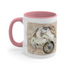 Sea Turtle Vintage Map Compass Love Watercolor Art Accent Coffee Mug 11Oz