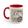 Sea Turtle Vintage Map Compass Love Watercolor Art Accent Coffee Mug 11Oz