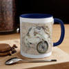 Sea Turtle Vintage Map Compass Love Watercolor Art Accent Coffee Mug 11Oz