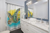 Sea Turtle Watercolor Art Shower Curtains Home Decor
