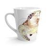 Sea Turtles Beige Nautical Watercolor Art White Latte Mug 12Oz Mug