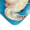 Sea Turtles Watercolor Art Blue Bath Mat Home Decor