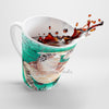 Sea Turtles Watercolor Teal White Latte Mug Mug