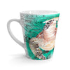 Sea Turtles Watercolor Teal White Latte Mug 12Oz Mug