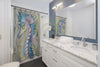 Seahorse And Kelp Art Shower Curtain Home Decor