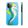 Seahorse Blue Watercolor Ink Art Case Mate Tough Phone Cases Iphone 11 Pro