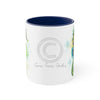 Seahorse Green Splash Ink Accent Coffee Mug 11Oz