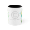 Seahorse Green Splash Ink Accent Coffee Mug 11Oz Black /