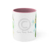 Seahorse Green Splash Ink Accent Coffee Mug 11Oz Pink /