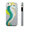 Seahorse Grey Watercolor Ink Art Case Mate Tough Phone Cases Iphone 5/5S/5Se