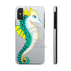 Seahorse Grey Watercolor Ink Art Case Mate Tough Phone Cases Iphone X
