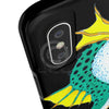 Seahorse Lady Teal Yellow Ink Black Case Mate Tough Phone Cases