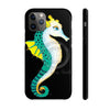 Seahorse Lady Teal Yellow Ink Black Case Mate Tough Phone Cases Iphone 11 Pro