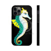 Seahorse Lady Teal Yellow Ink Black Case Mate Tough Phone Cases Iphone 12 Pro
