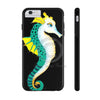 Seahorse Lady Teal Yellow Ink Black Case Mate Tough Phone Cases Iphone 6/6S Plus