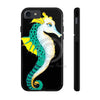 Seahorse Lady Teal Yellow Ink Black Case Mate Tough Phone Cases Iphone 7 8