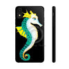 Seahorse Lady Teal Yellow Ink Black Case Mate Tough Phone Cases Iphone Xr