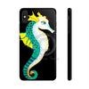Seahorse Lady Teal Yellow Ink Black Case Mate Tough Phone Cases Iphone Xs Max