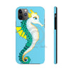 Seahorse Lady Teal Yellow Ink Blue Case Mate Tough Phone Cases Iphone 11 Pro Max