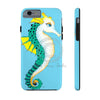 Seahorse Lady Teal Yellow Ink Blue Case Mate Tough Phone Cases Iphone 6/6S