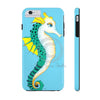 Seahorse Lady Teal Yellow Ink Blue Case Mate Tough Phone Cases Iphone 6/6S Plus