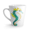 Seahorse Lady Teal Yellow Ink Latte Mug 12Oz Mug