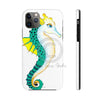 Seahorse Lady Teal Yellow Ink White Case Mate Tough Phone Cases Iphone 11 Pro Max