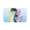 Seahorse Large Fins Watercolor Art Bath Mat 34X21 Home Decor