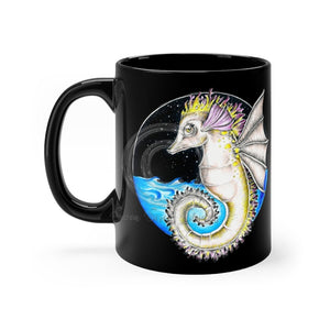 Seahorse Magic Ink Black Mug 11Oz Mug