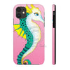 Seahorse Pink Watercolor Ink Art Case Mate Tough Phone Cases Iphone 11