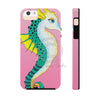 Seahorse Pink Watercolor Ink Art Case Mate Tough Phone Cases Iphone 5/5S/5Se