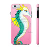 Seahorse Pink Watercolor Ink Art Case Mate Tough Phone Cases Iphone 6/6S Plus
