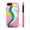 Seahorse Pink Watercolor Ink Art Case Mate Tough Phone Cases Iphone 7 8