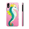 Seahorse Pink Watercolor Ink Art Case Mate Tough Phone Cases Iphone Xr