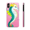 Seahorse Pink Watercolor Ink Art Case Mate Tough Phone Cases Iphone Xs Max
