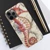 Seahorse Red Vintage Map Case Mate Tough Phone Cases