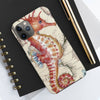 Seahorse Red Vintage Map Case Mate Tough Phone Cases