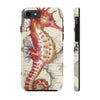 Seahorse Red Vintage Map Case Mate Tough Phone Cases Iphone 7 8