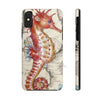 Seahorse Red Vintage Map Case Mate Tough Phone Cases Iphone X