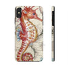 Seahorse Red Vintage Map Case Mate Tough Phone Cases Iphone Xs Max