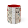 Seahorse Red Vintage Map Nautical Accent Coffee Mug 11Oz