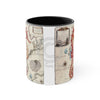 Seahorse Red Vintage Map Nautical Accent Coffee Mug 11Oz Black /