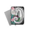Seahorse Roses Aqua Ink Laptop Sleeve