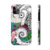 Seahorse Roses Aqua Teal Ink Case Mate Tough Phone Cases Iphone 11 Pro Max