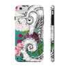 Seahorse Roses Aqua Teal Ink Case Mate Tough Phone Cases Iphone 6/6S Plus