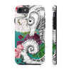 Seahorse Roses Aqua Teal Ink Case Mate Tough Phone Cases Iphone 7 8