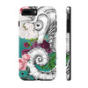 Seahorse Roses Aqua Teal Ink Case Mate Tough Phone Cases Iphone 7 Plus 8
