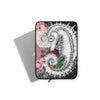 Seahorse Roses Dusty Pink Ink Laptop Sleeve