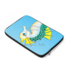 Seahorse Teal Blue Stained Glass Pattern Ink Laptop Sleeve